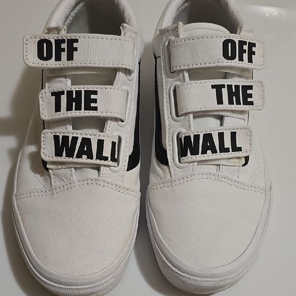 Vans Other - Vans Men White and Black Velcro Sneakers